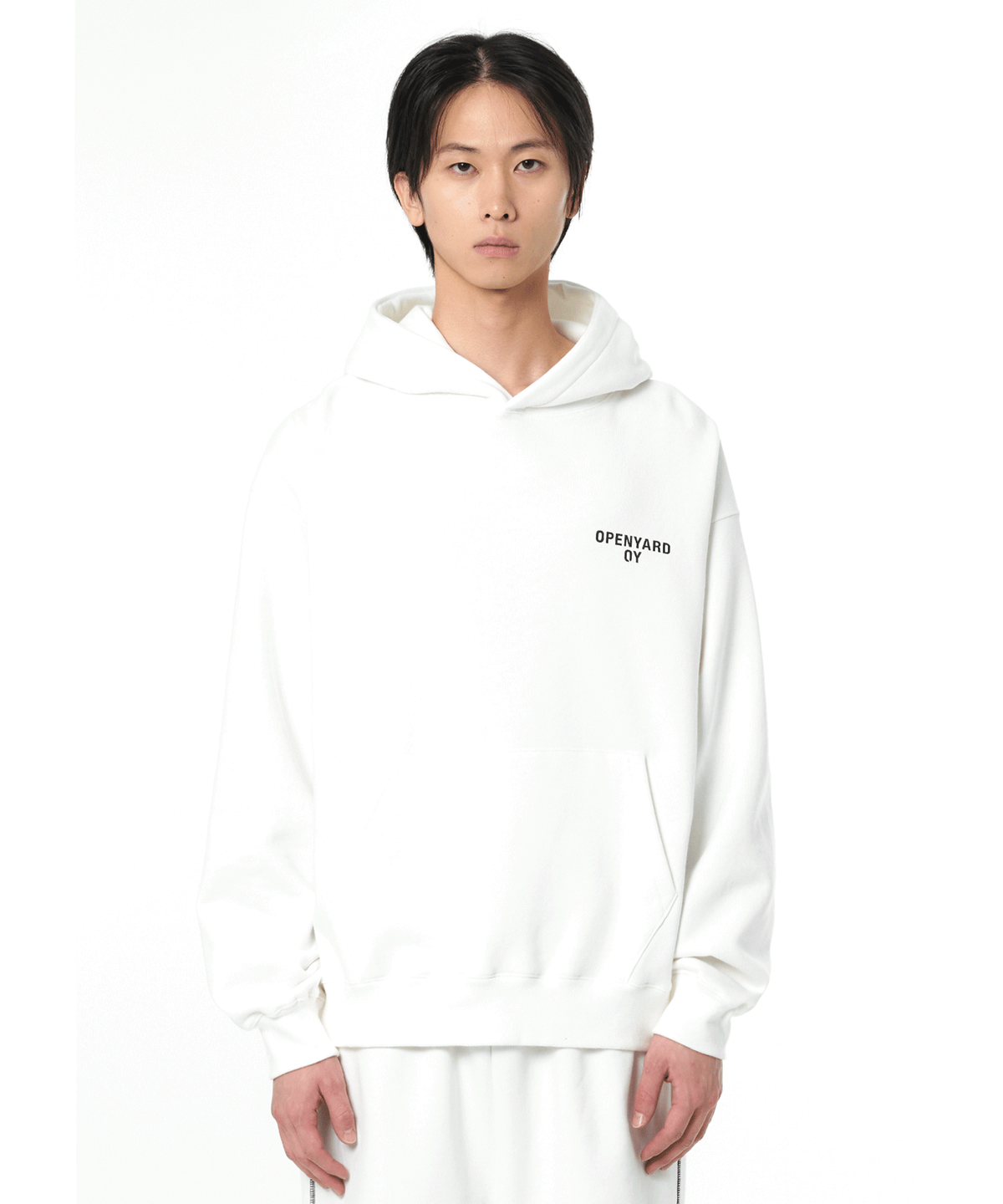 오픈야드(오와이)(OPENYARD(OY)) B.F HOODIE-WHITE