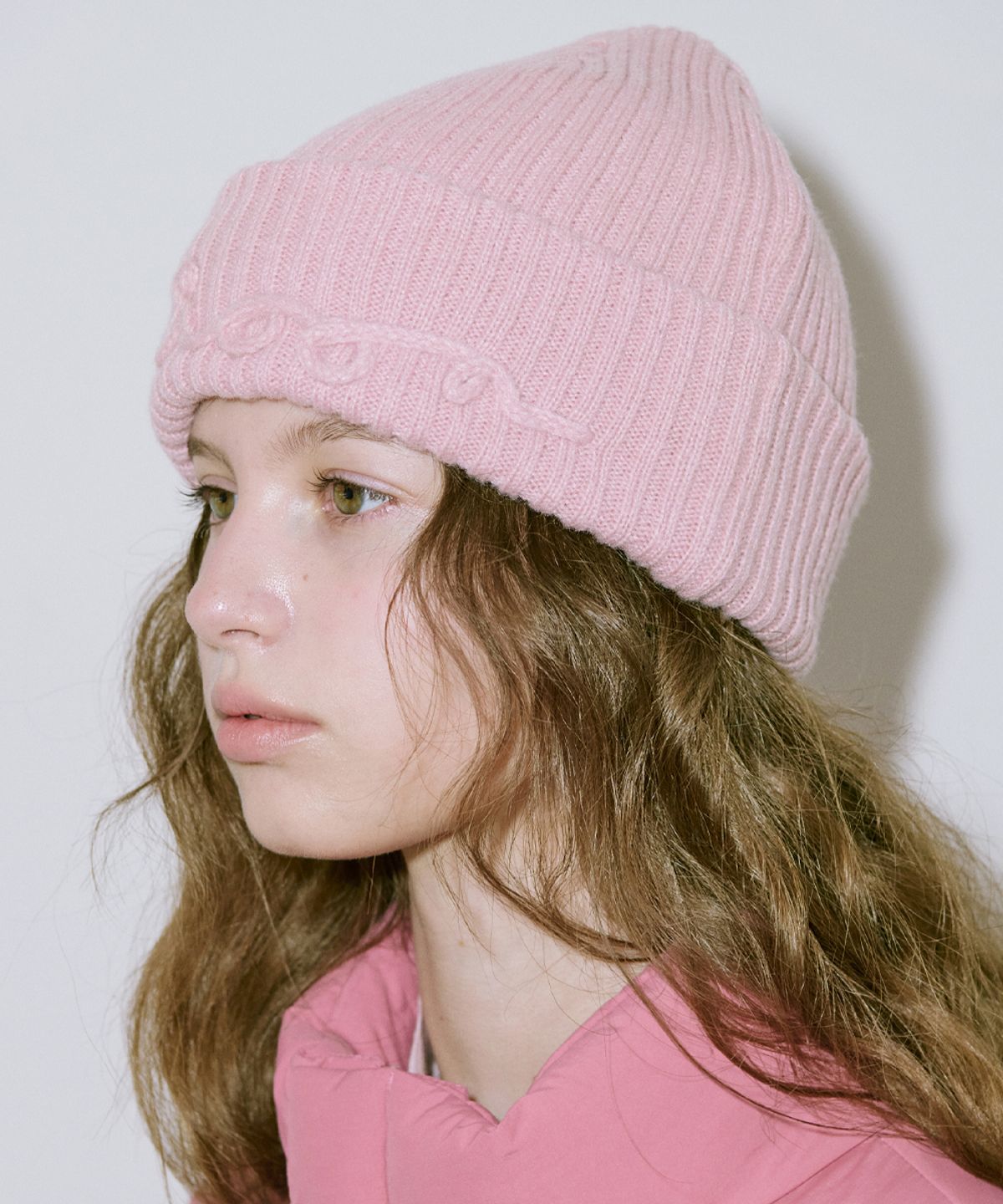 시눈(SINOON) Sinoon Logo Beanie (Pink)