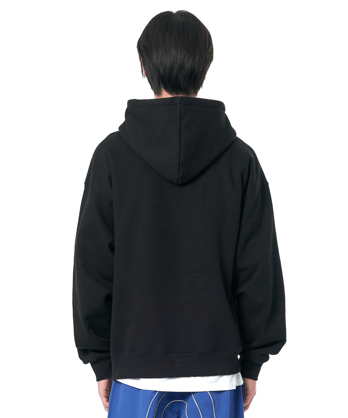 오픈야드(오와이)(OPENYARD(OY)) S.L HALF ZIPPER HOODIE-BLACK