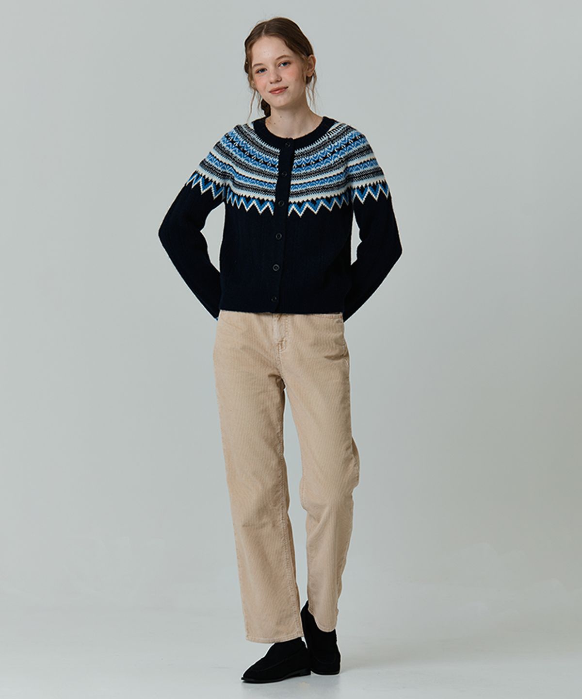 하우스 오브 폰드(HOUSE OF POND) Washed corduroy jeans (Beige, Blue, Grey)