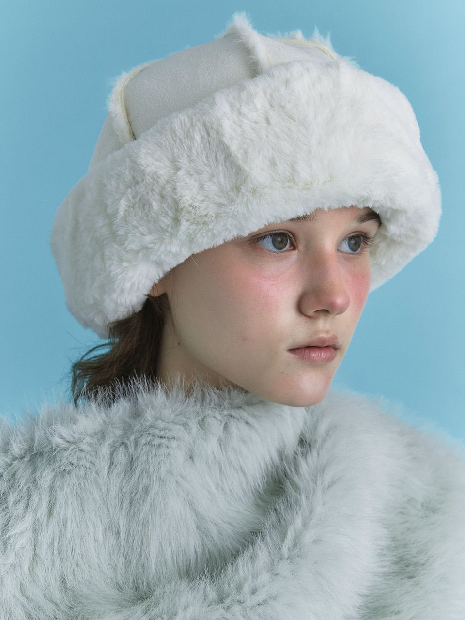 ハット POESIE DAME : 24FW / FUR TOQUE HAT (3COLORS) MUSINSA | POESIEDAME FUR TOQUE HAT IN SUEDE CREAM