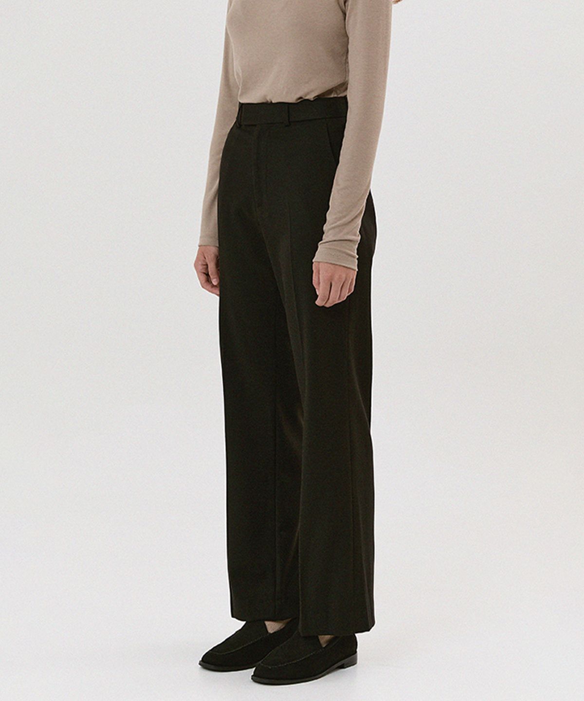 하우스 오브 폰드(HOUSE OF POND) Verona wool trousers (Beige, Black)