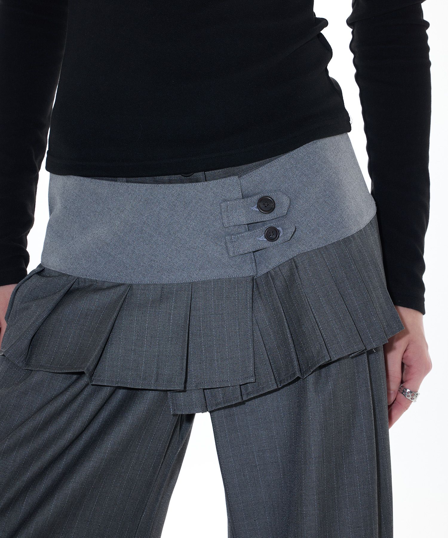 LARTIGENT ♥ L14 PLEATS WRAP SET /追跡付 MUSINSA | LARTIGENT L14 PLEATS WRAP SET (GRAY)