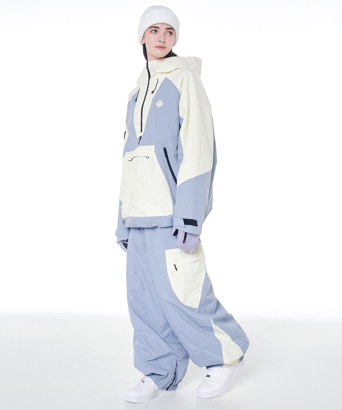 돌아우터웨어(DOLL OUTERWEAR) 2425 피노 자켓&팬츠 보드복 세트 슬레이트 남녀공용