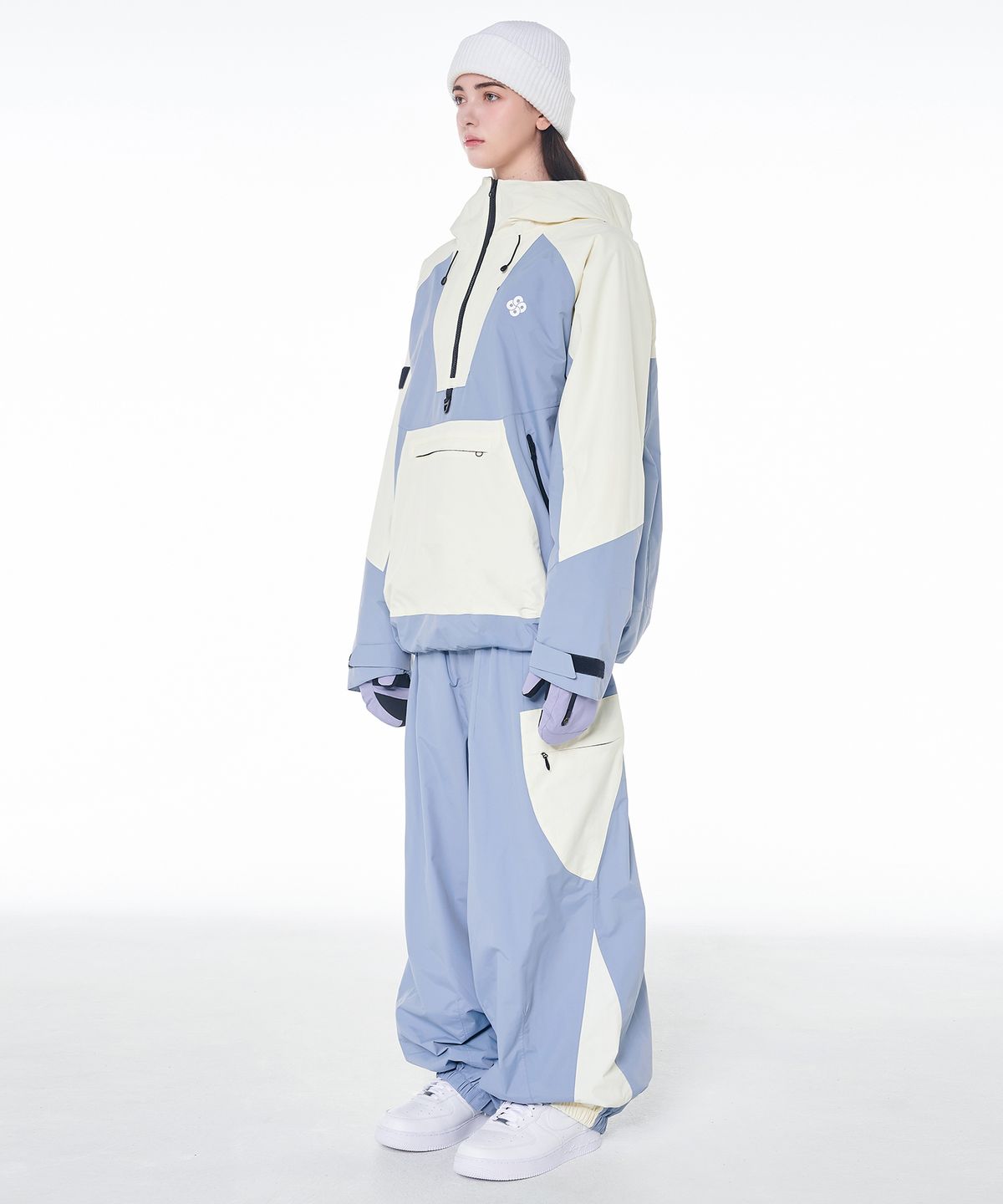 돌아우터웨어(DOLL OUTERWEAR) 2425 피노 자켓&팬츠 보드복 세트 슬레이트 남녀공용