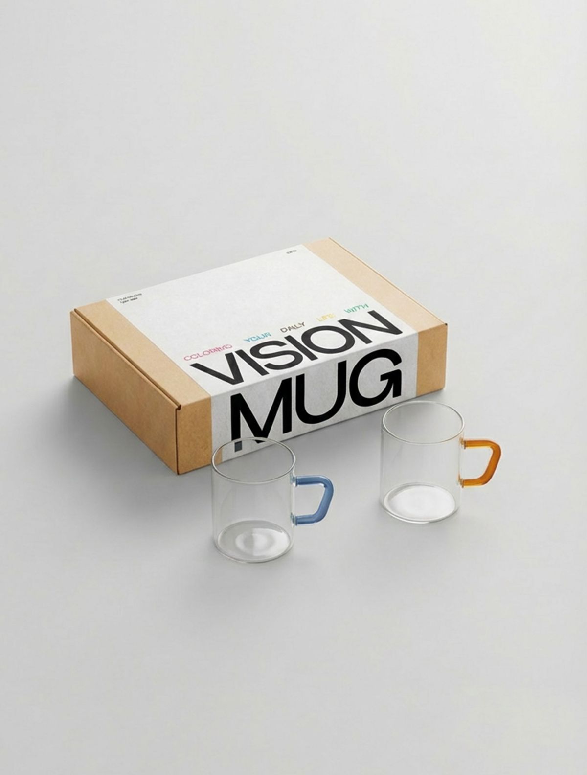 비젼글래스(VISIONGLASS) [기프트박스] 컬러머그컵 S 190ml 2pack