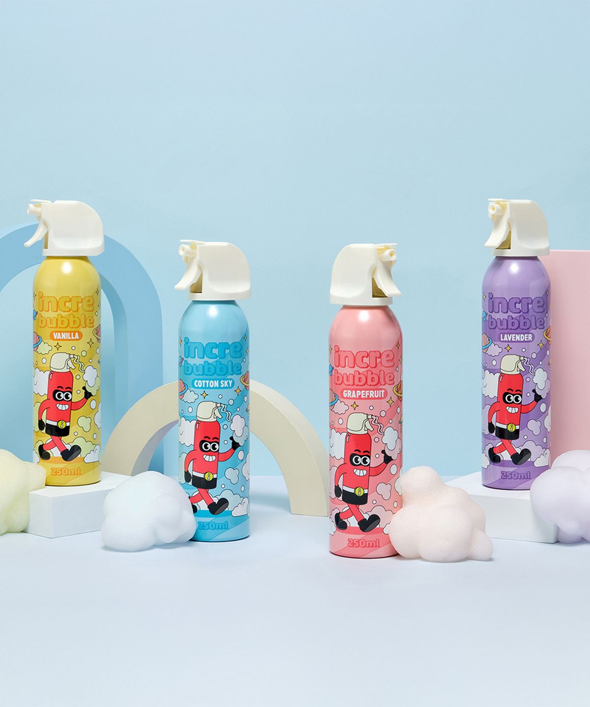 따블리에(TABLIER) 인크레버블 스프레이 솝 250ml 4종세트