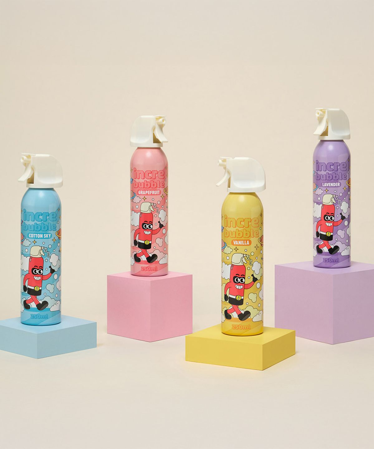 따블리에(TABLIER) 인크레버블 스프레이 솝 250ml 4종세트