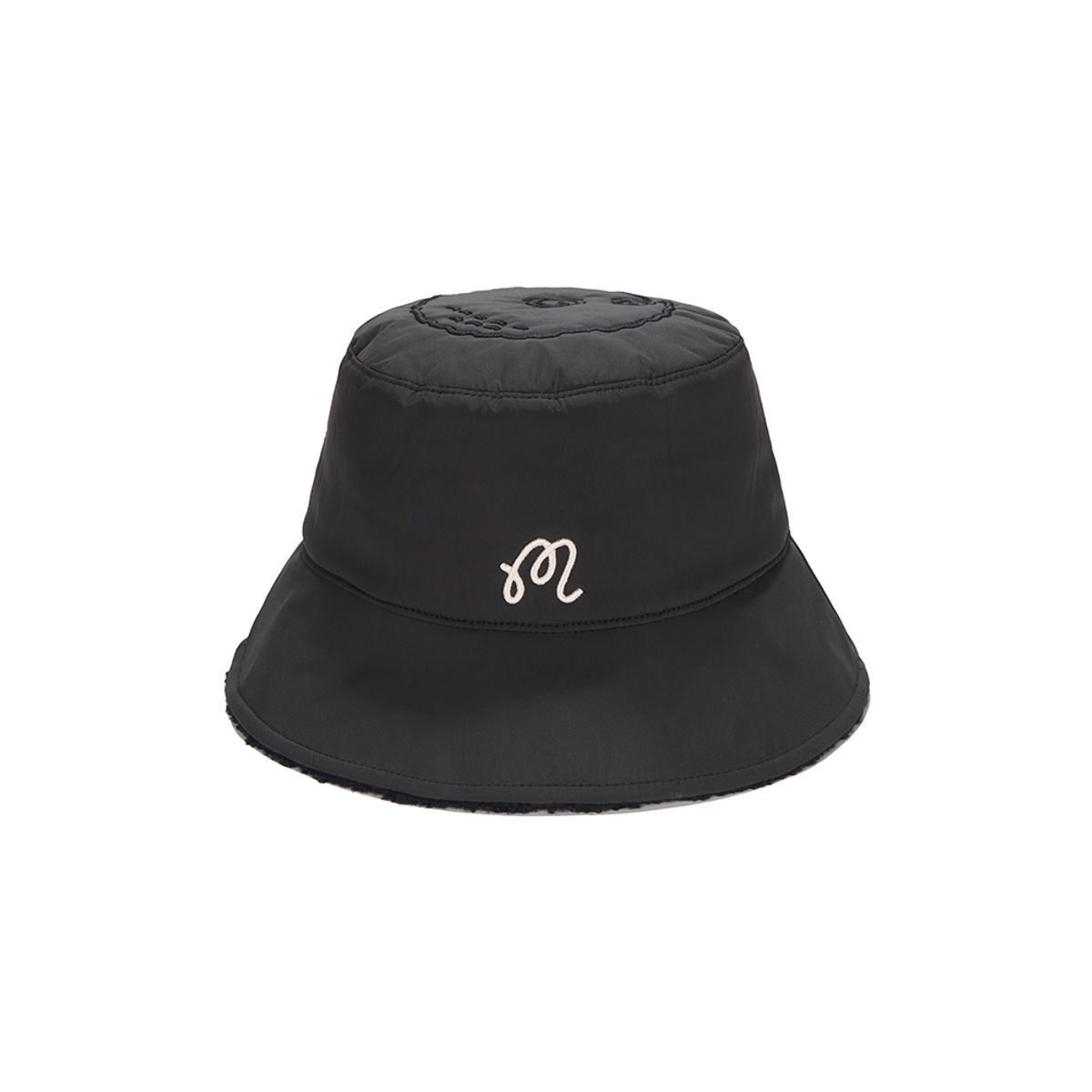 말본 골프(MALBON GOLF) 패딩 리버시블 버킷 햇 BLACK (WOMAN)