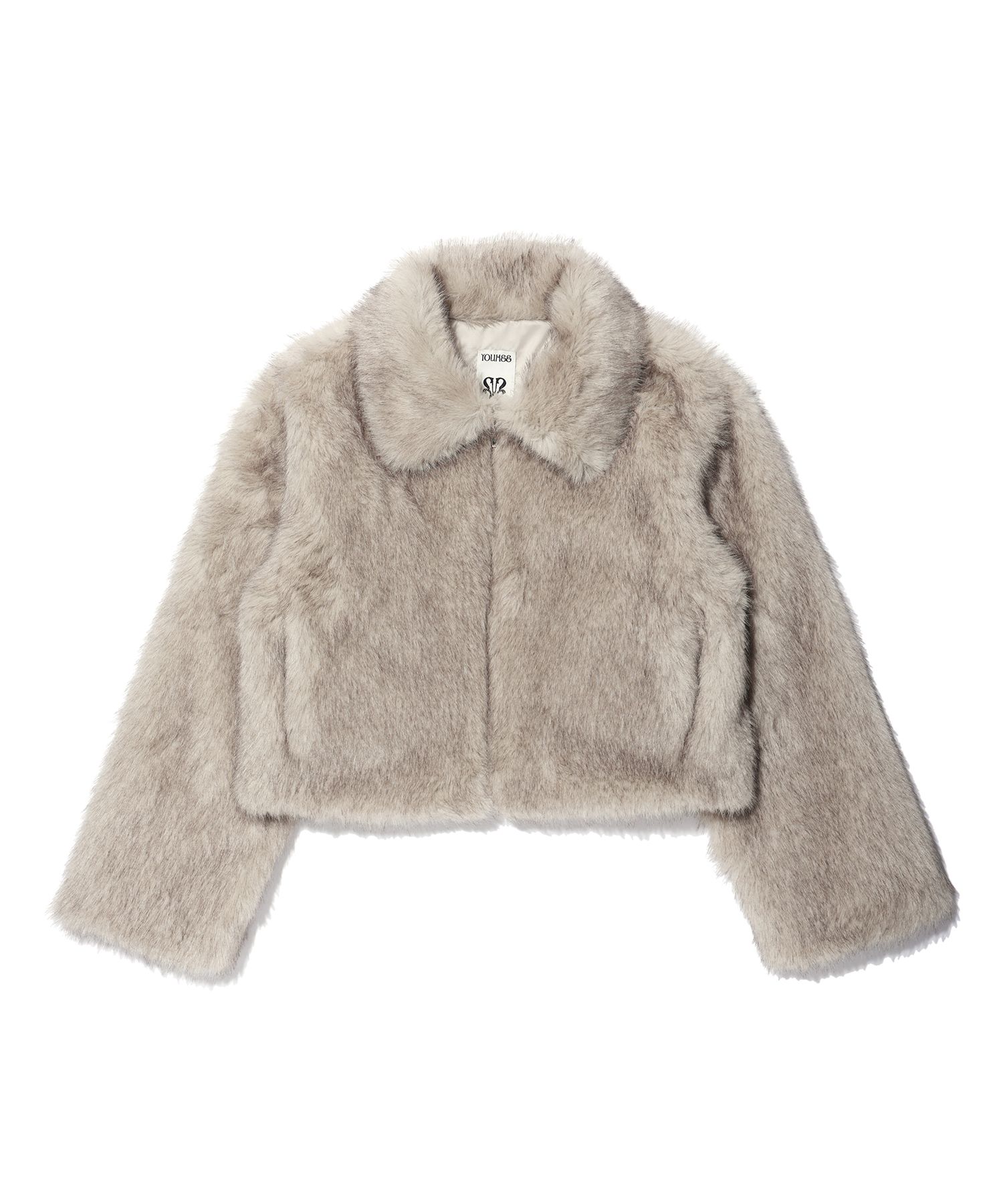 MUSINSA公式 | YOUHEE LONG HAIR FUR JACKET BEIGE