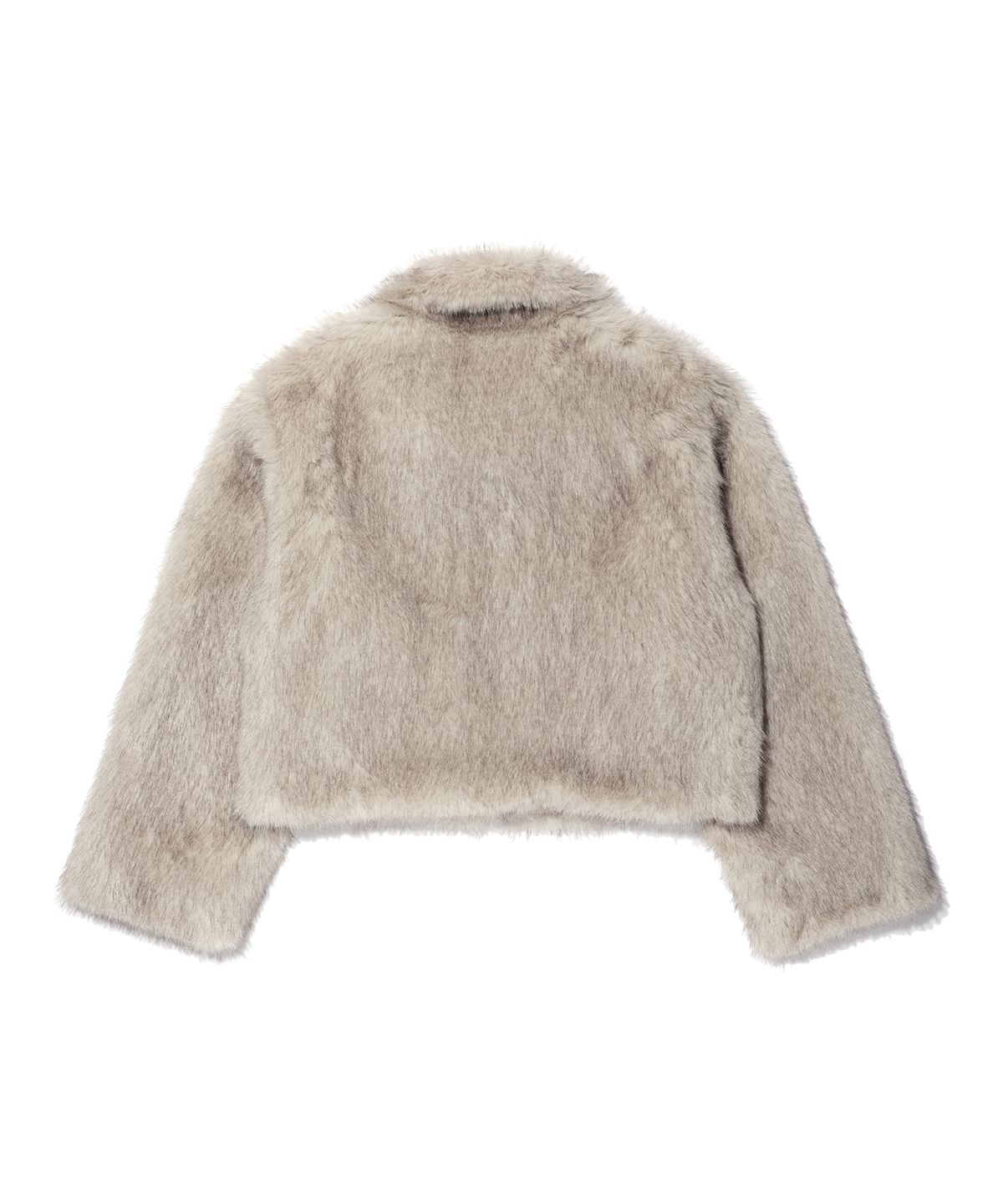 유희(YOUHEE) LONG HAIR FUR JACKET BEIGE