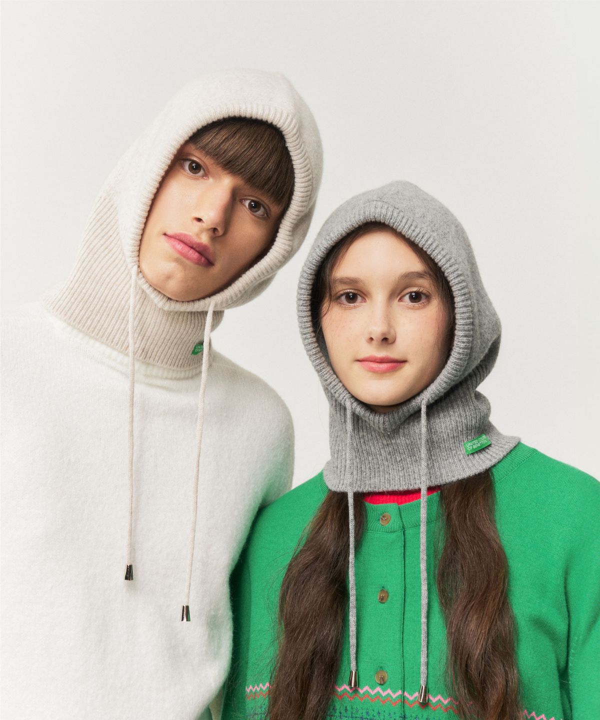 베네통(BENETTON) 컬러 니트 바라클라바 (6colors)