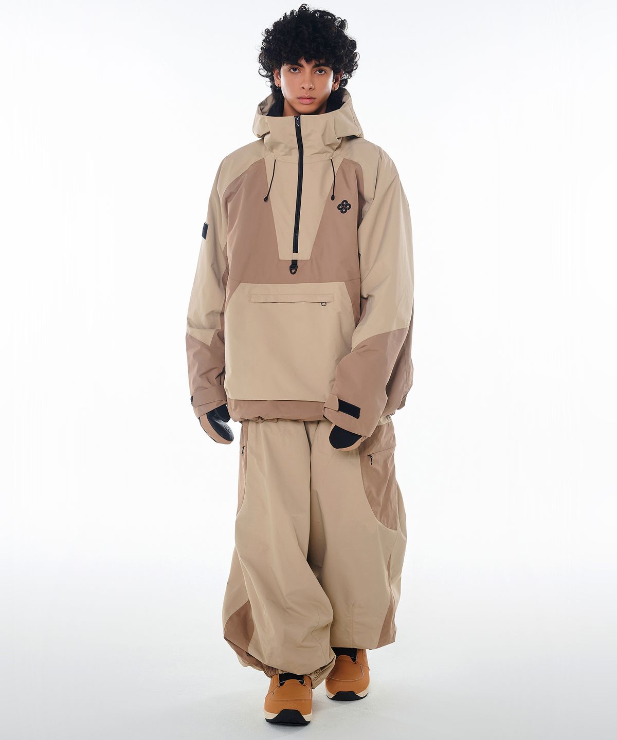 돌아우터웨어(DOLL OUTERWEAR) 2425 피노 자켓&팬츠 보드복 세트 베이지 남녀공용