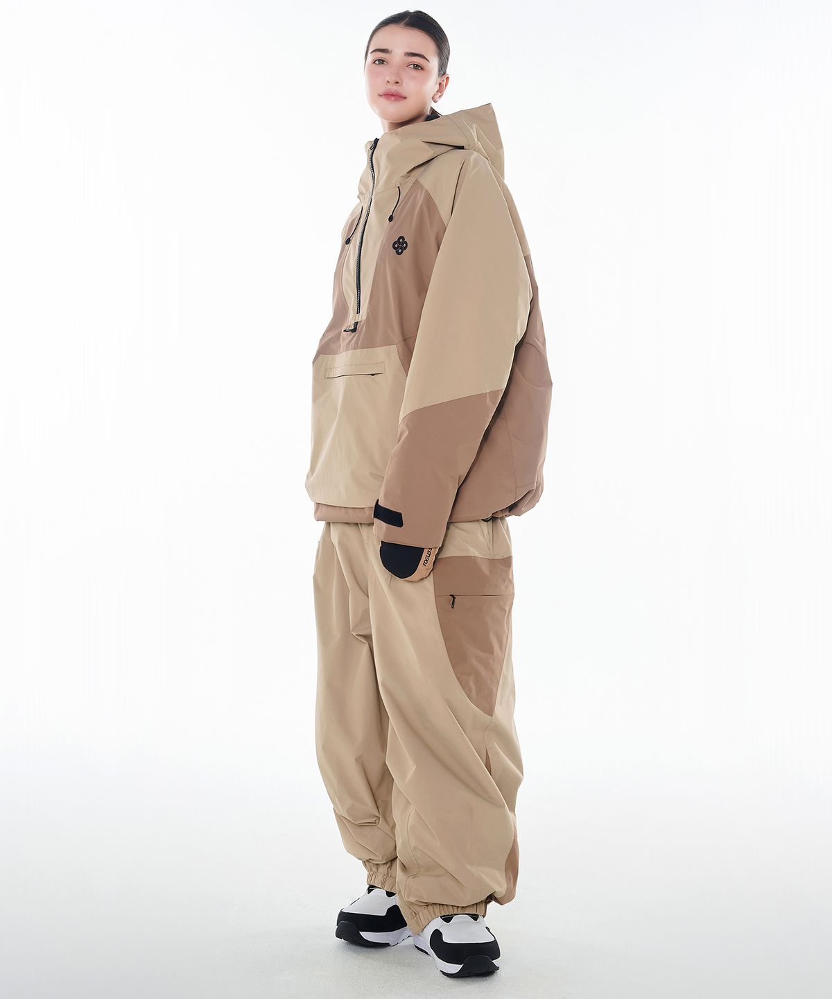 돌아우터웨어(DOLL OUTERWEAR) 2425 피노 자켓&팬츠 보드복 세트 베이지 남녀공용
