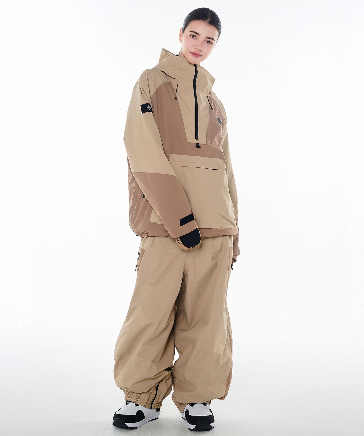 돌아우터웨어(DOLL OUTERWEAR) 2425 피노 자켓&팬츠 보드복 세트 베이지 남녀공용