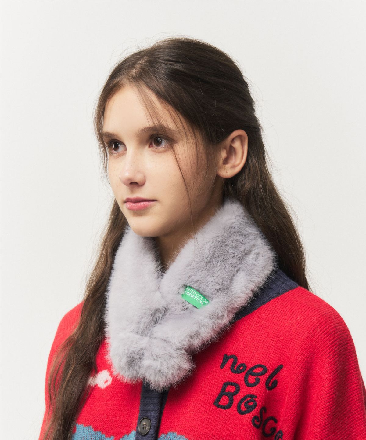 베네통(BENETTON) 페이크 퍼 방한 넥커버 (5colors)