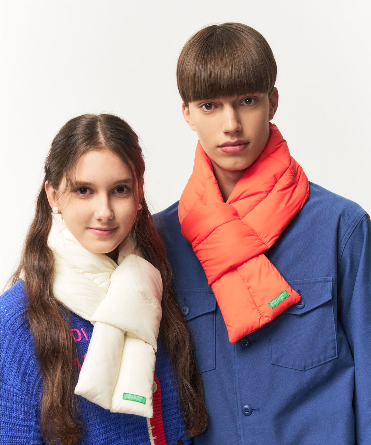 베네통(BENETTON) 패딩 웜 방한 머플러 (9colors)