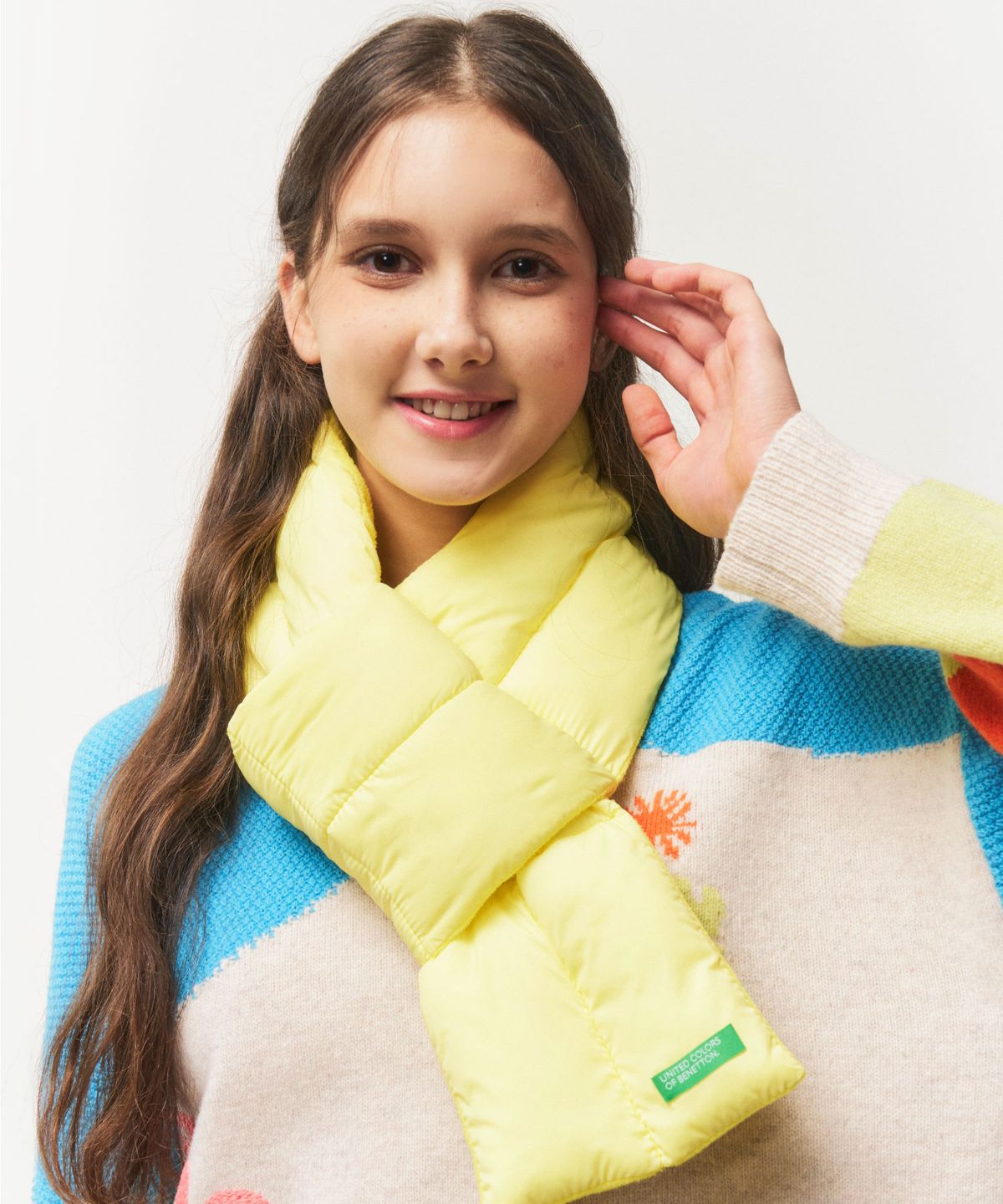 베네통(BENETTON) 패딩 웜 방한 머플러 (9colors)