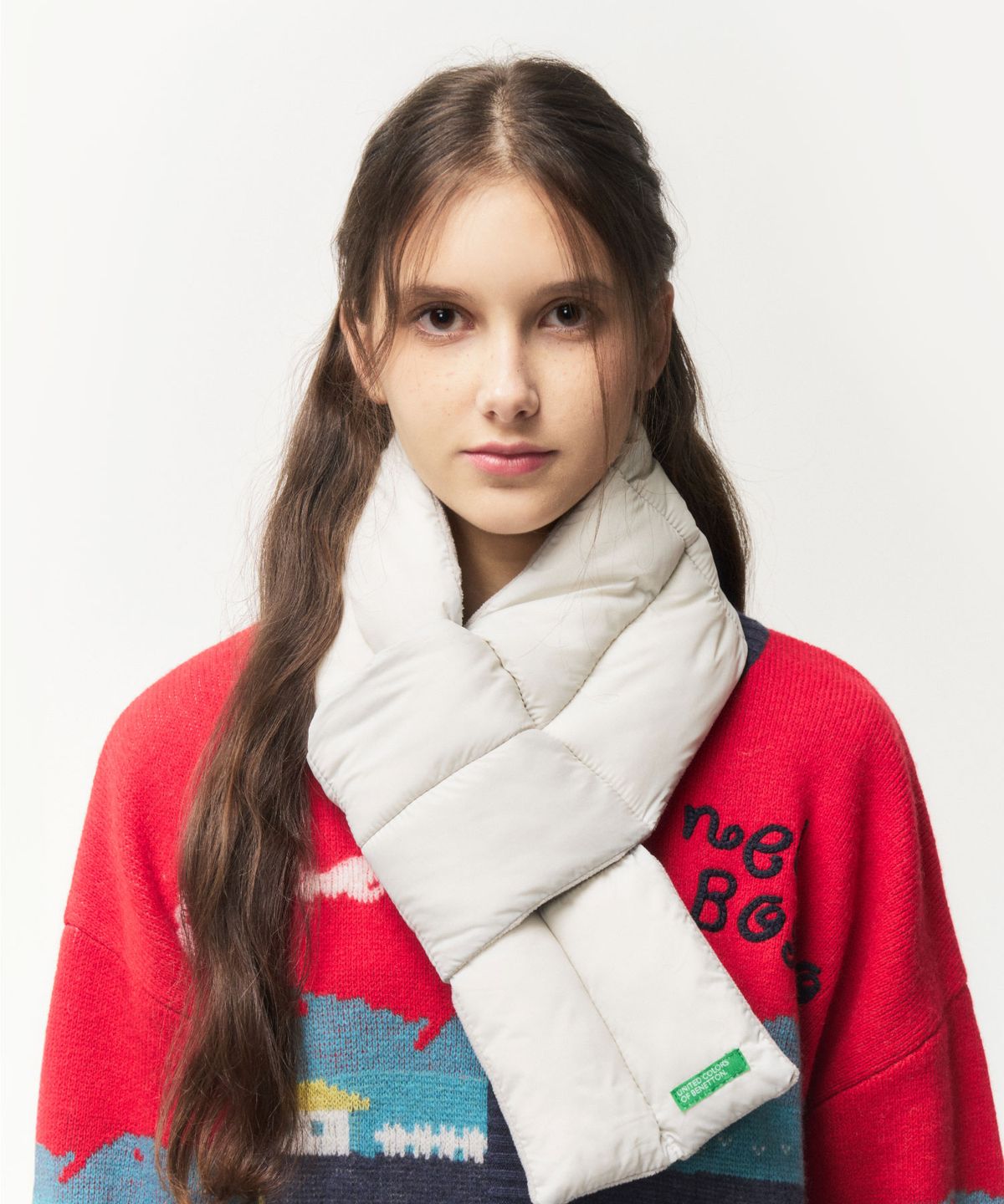 베네통(BENETTON) 패딩 웜 방한 머플러 (9colors)