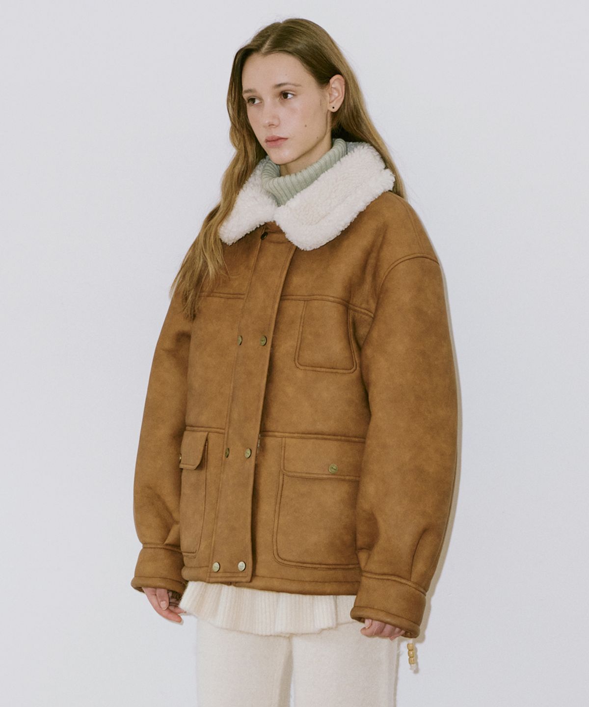 시눈(SINOON) Vintage Mustang Jacket (Light Brown)