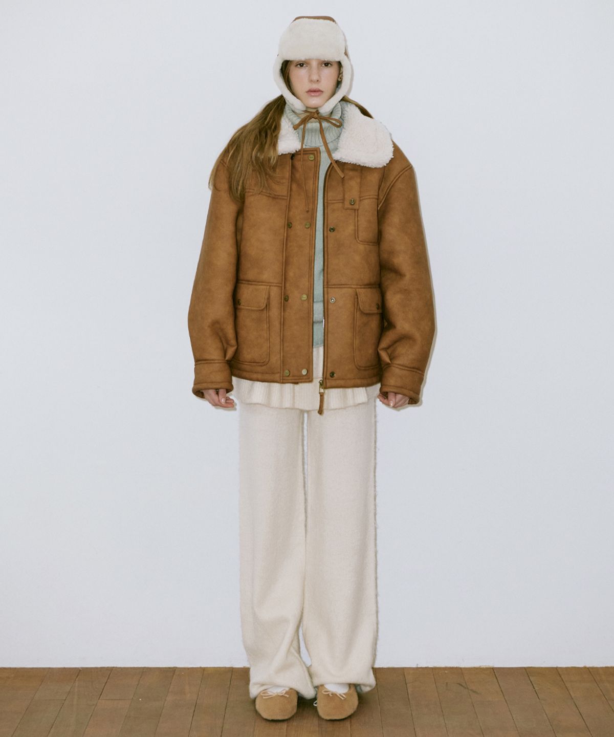 시눈(SINOON) Vintage Mustang Jacket (Light Brown)