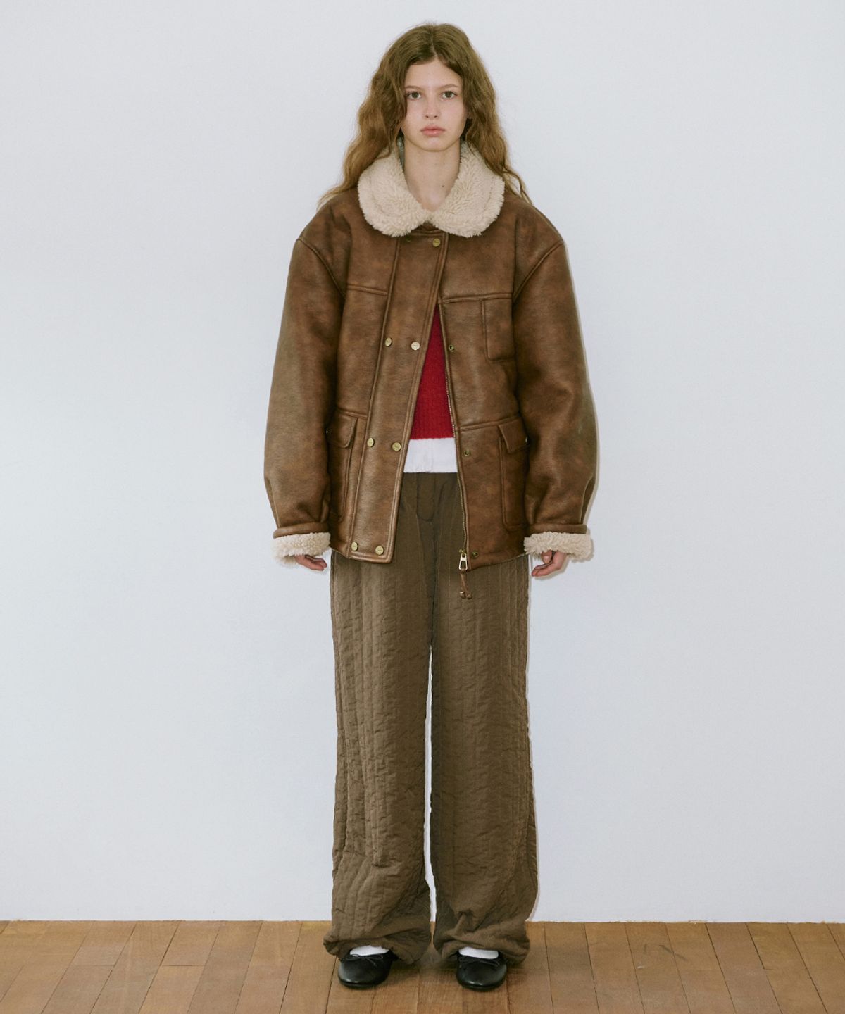시눈(SINOON) Vintage Mustang Jacket (Brown)