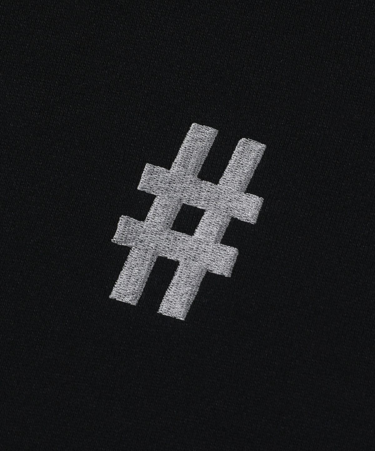 빈트릴(BEENTRILL) 우먼즈 에센셜 해시태그 로고 기모 후드(블랙)
