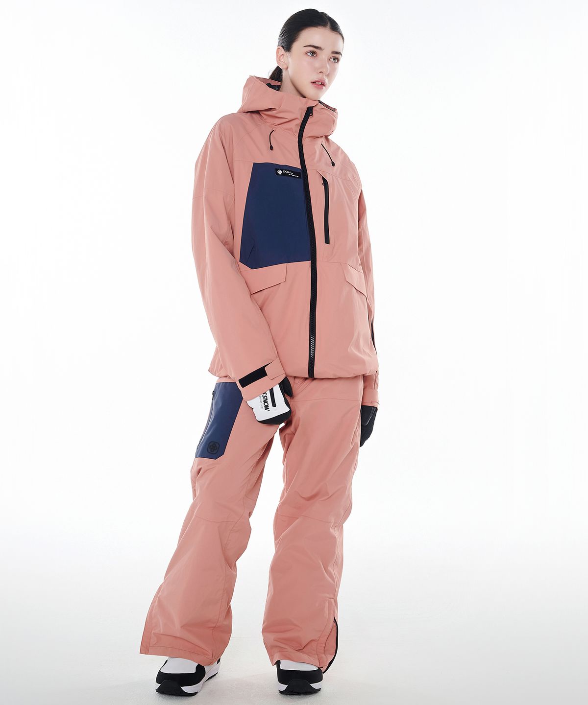돌아우터웨어(DOLL OUTERWEAR) 2425 클라로 자켓&팬츠 보드복 세트 핑크 남녀공용