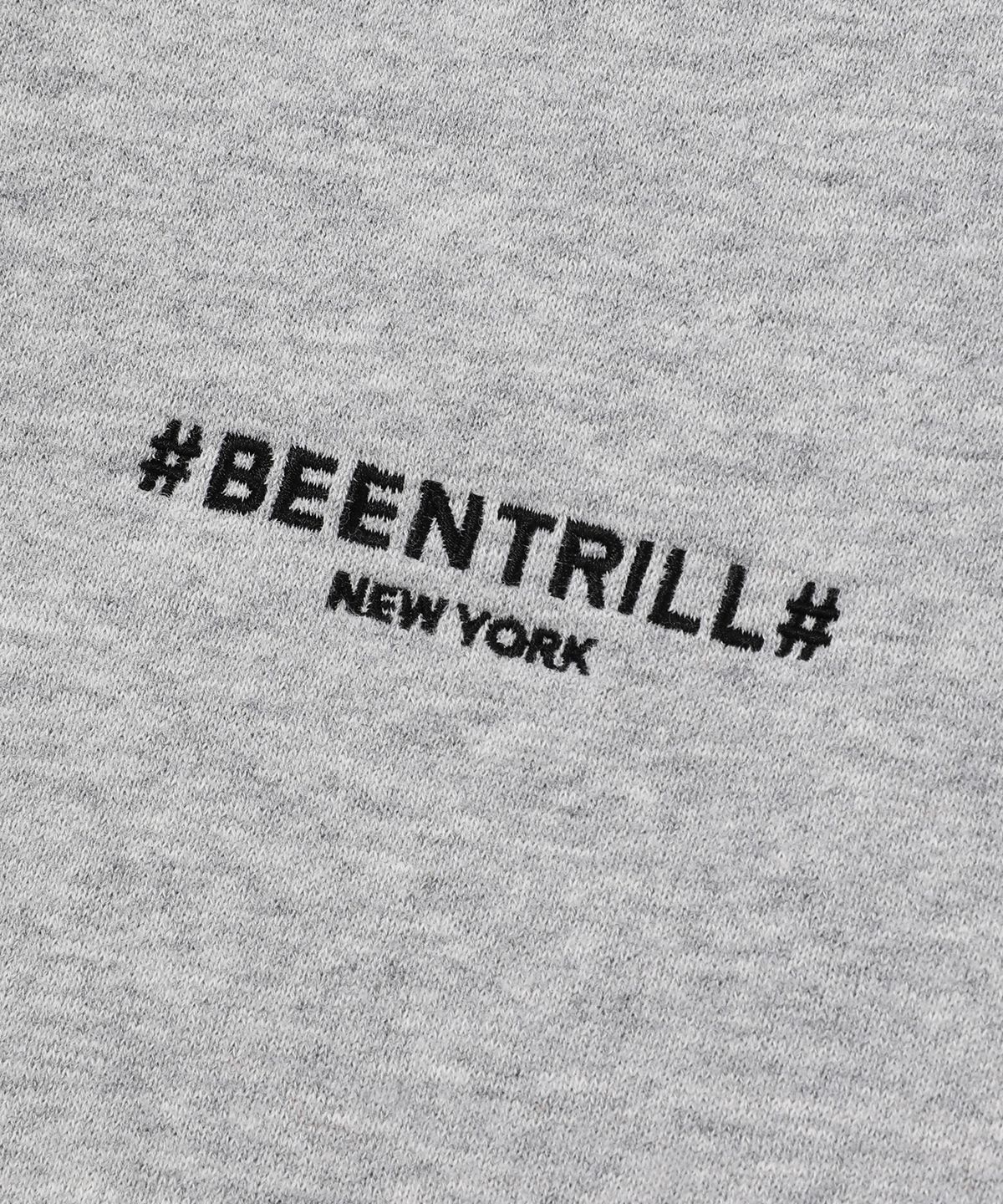 빈트릴(BEENTRILL) 에센셜 해시태그 로고 기모 스웻 팬츠(멜란지 그레이)