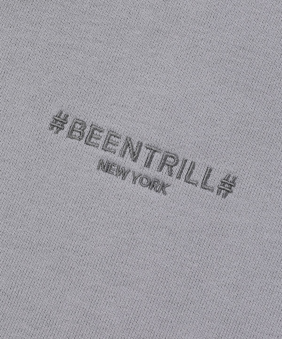 빈트릴(BEENTRILL) 우먼즈 에센셜 해시태그 로고 기모 스웻 팬츠(그레이)