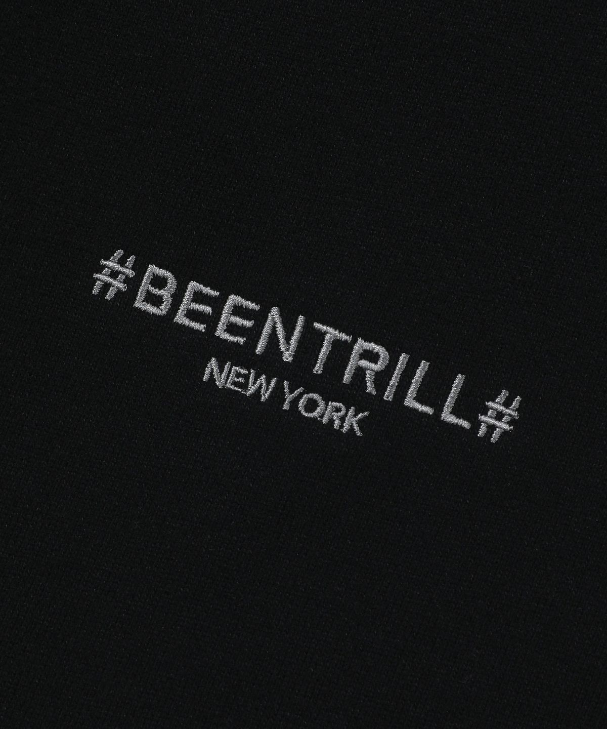 빈트릴(BEENTRILL) 우먼즈 에센셜 해시태그 로고 기모 스웻 팬츠(블랙)