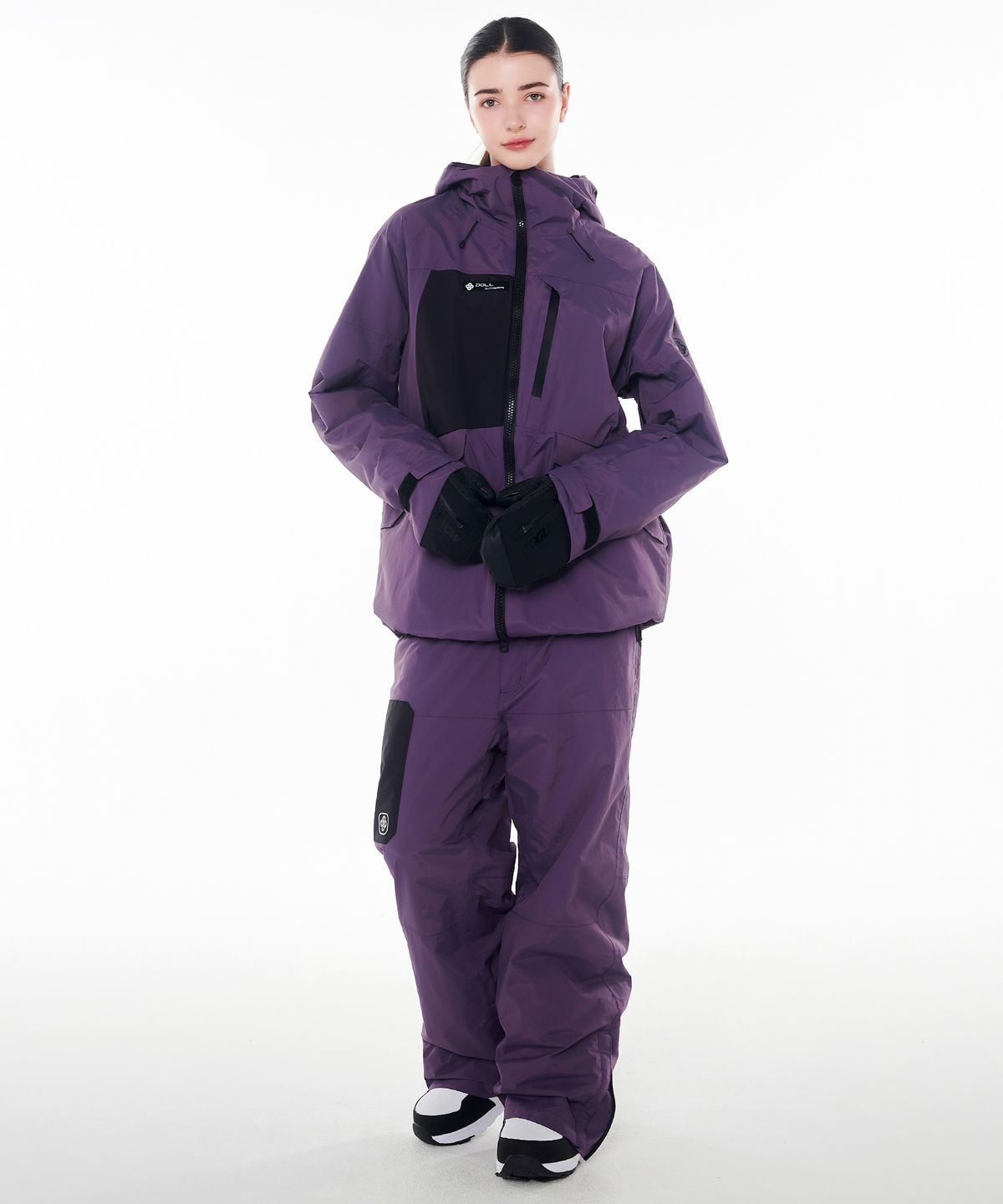 돌아우터웨어(DOLL OUTERWEAR) 2425 클라로 자켓&팬츠 보드복 세트 퍼플 남녀공용