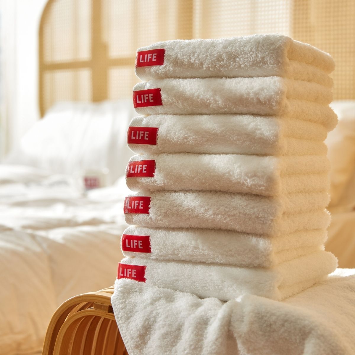 라이프타올(LIFE TOWEL) 코마사 40수 디자인 호텔 수건 10장