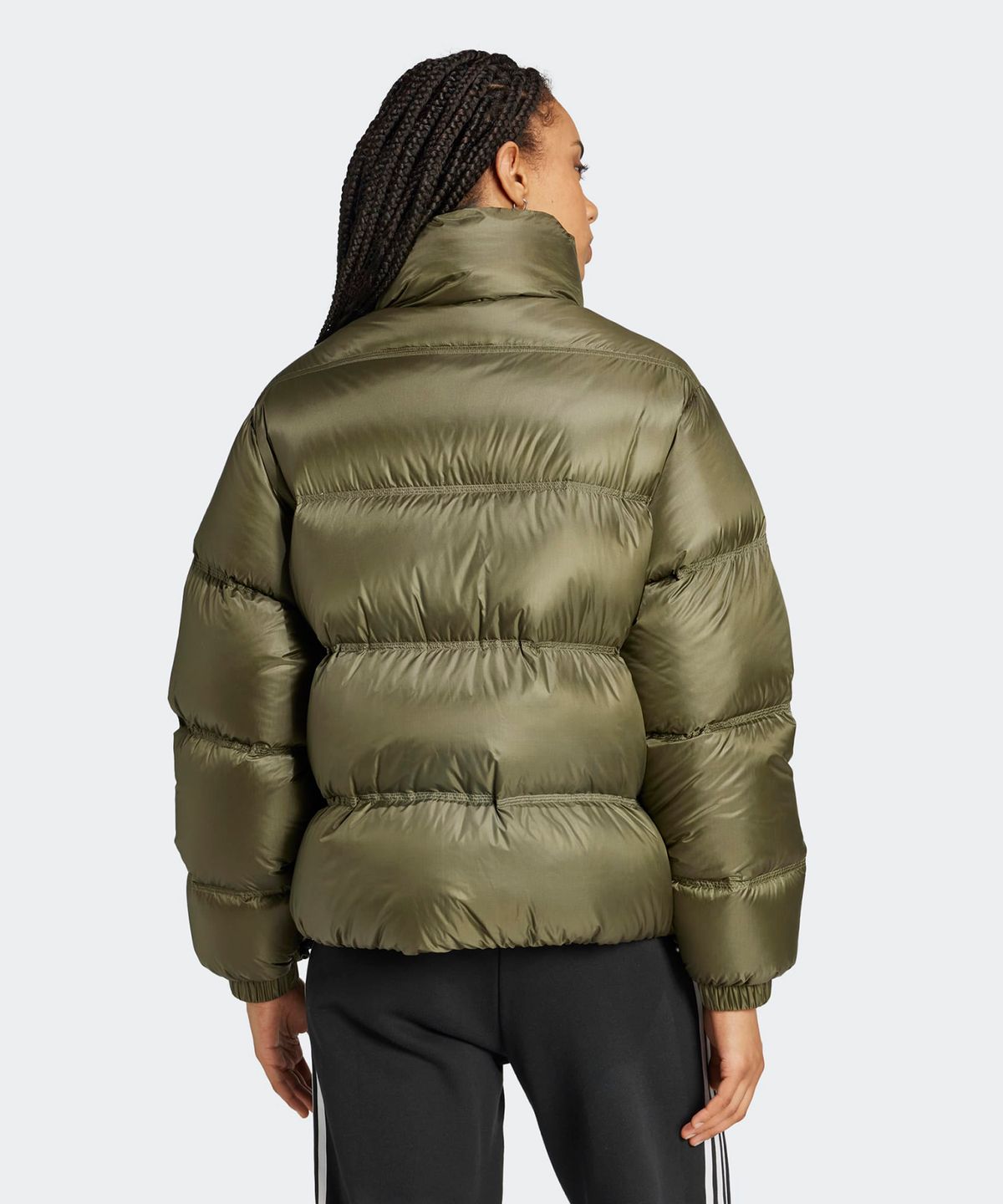 아디다스(ADIDAS) 퍼텍스 다운 쇼트 퍼퍼 패딩 자켓 - 카키 / IW5868