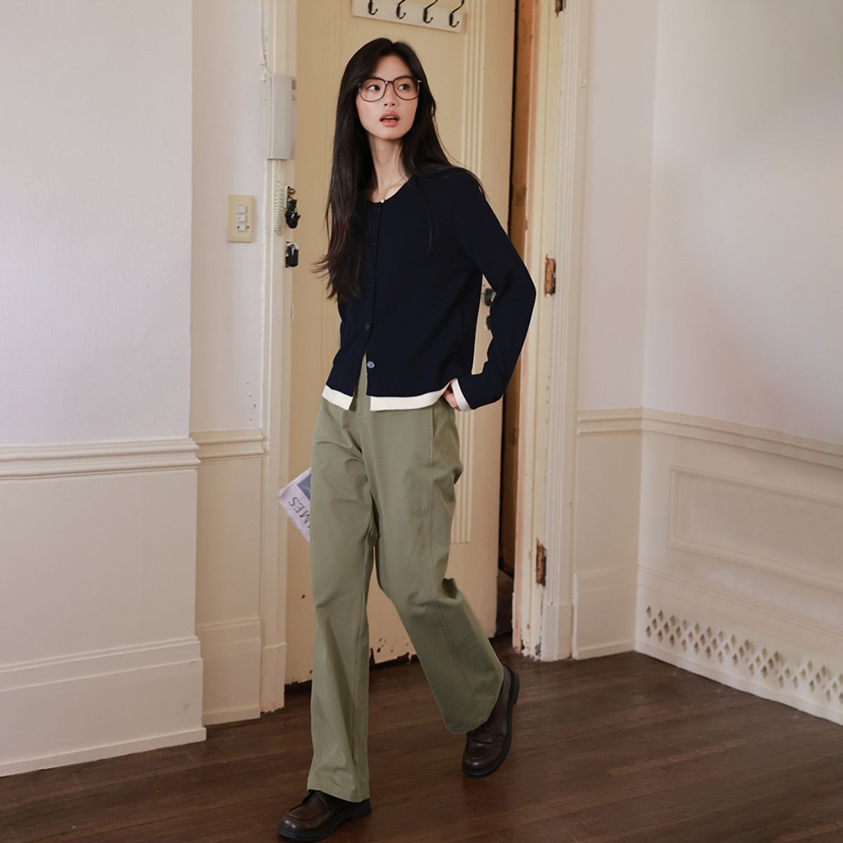 랭썬(LANGSON) LS_Straight khaki pants