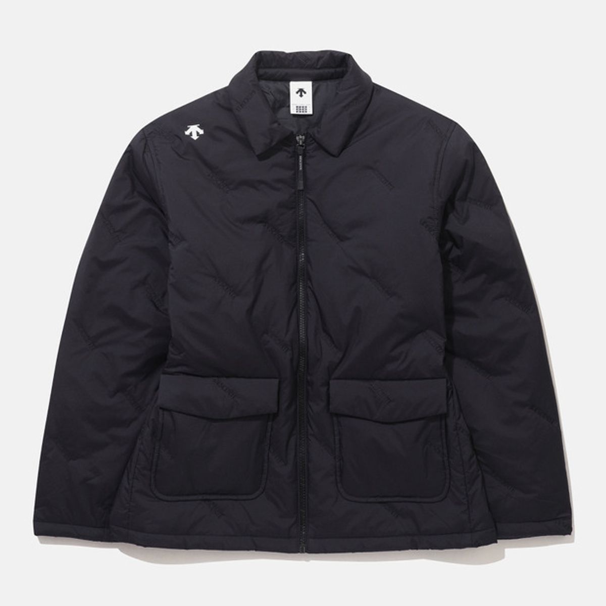 데상트(DESCENTE) 여성 오버핏 경량 퀼팅 패딩 블랙(SP322UPD99)