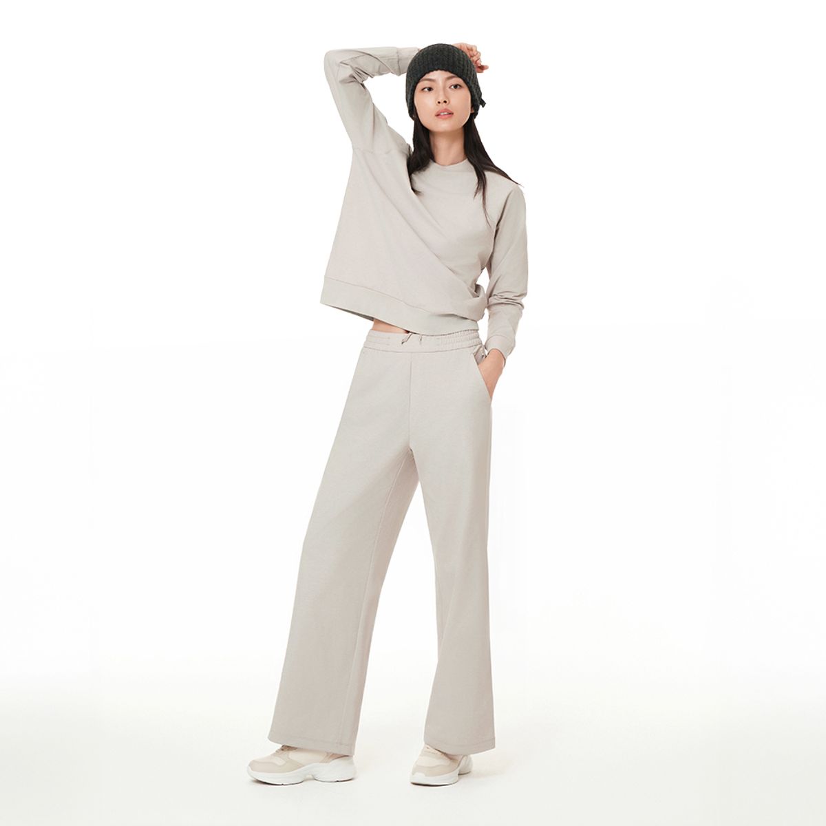 안다르(ANDAR) 에어리핏 기모 와이드 팬츠