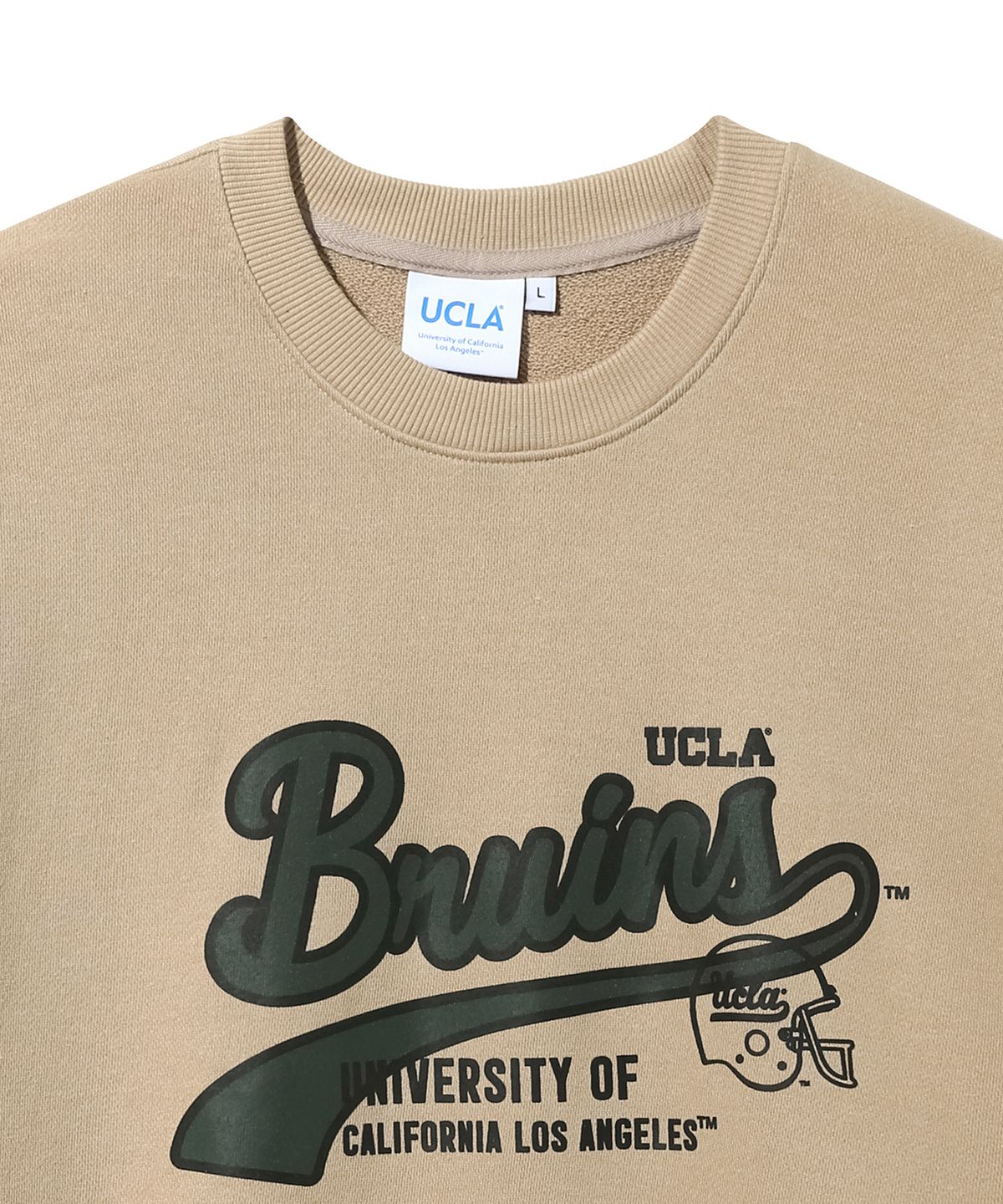 유씨엘에이(UCLA) 남여공용 브루인스 라운드넥 스웨트셔츠[BEIGE](UABLT1A)