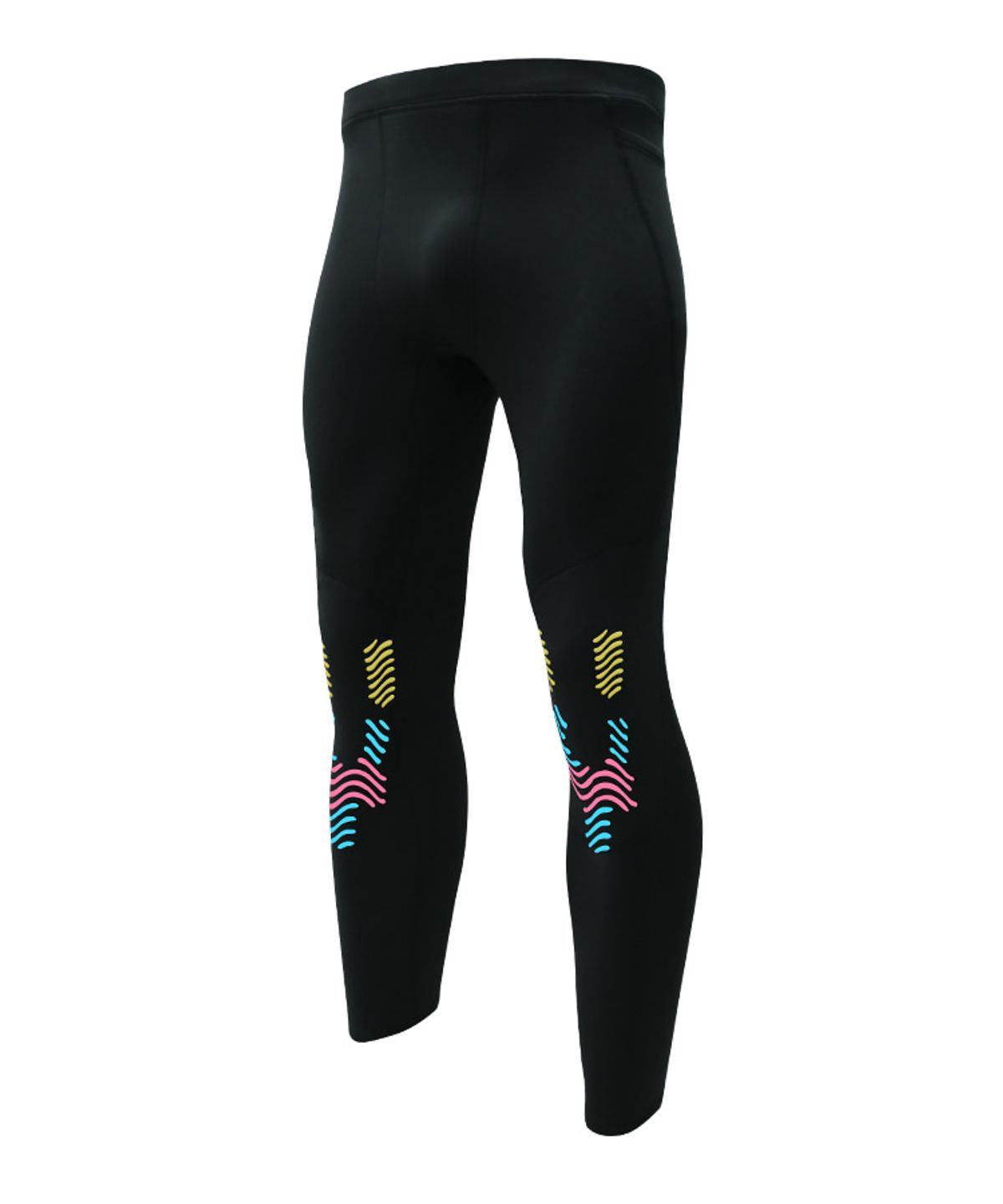 웨이브웨어(WAVEWEAR) 기모 테이핑 컴프레션 레깅스 (남자)