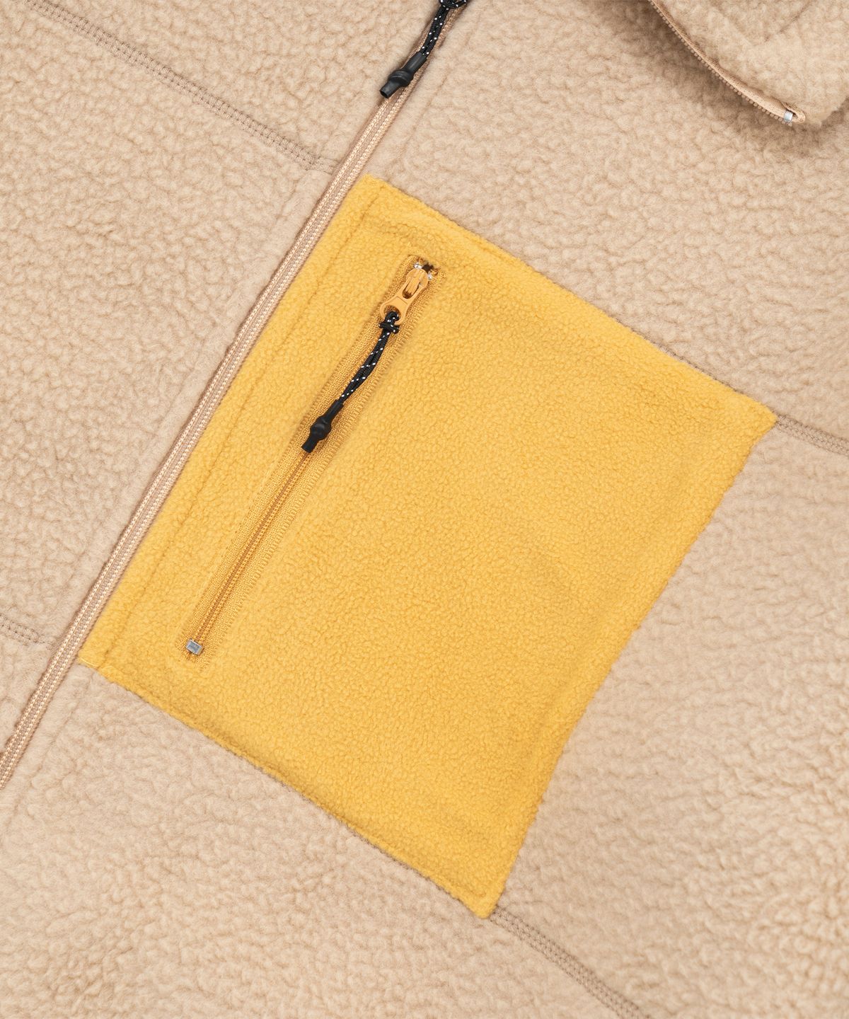 폴리그램(POLYGRAM) PG HIGH NECK 후리스 집업 자켓 (BEIGE)