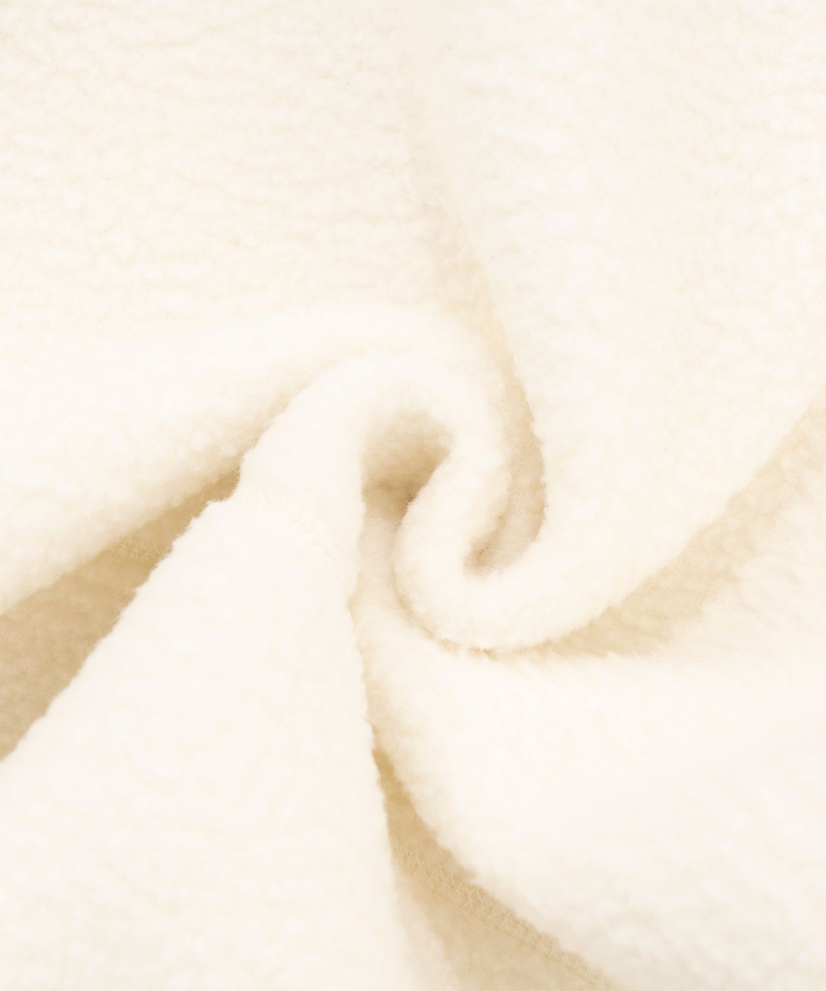 폴리그램(POLYGRAM) PG HIGH NECK 후리스 집업 자켓 (IVORY)