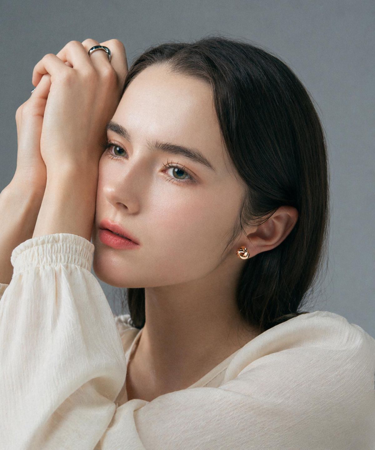 다나버튼(DANA BURTON) 볼드 믹스 링 귀걸이