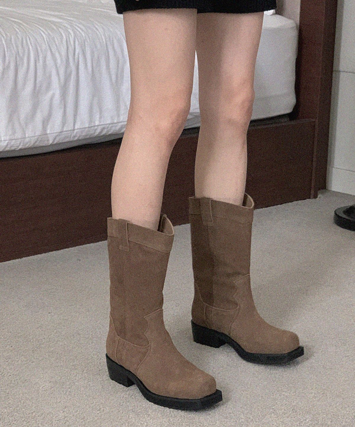 무드앤플(MOODNPLE) bangquish basic 웨스턴 부츠 2color 4cm