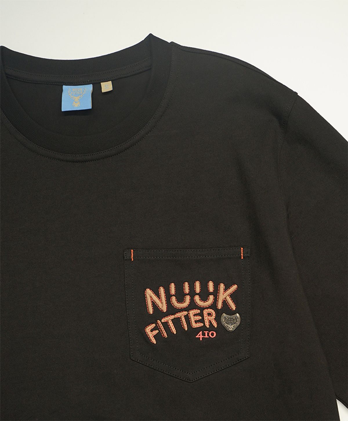 누크피터(NUUKFITTER) LONG SLEEVED POCKET T-SHIRT [BLACK]