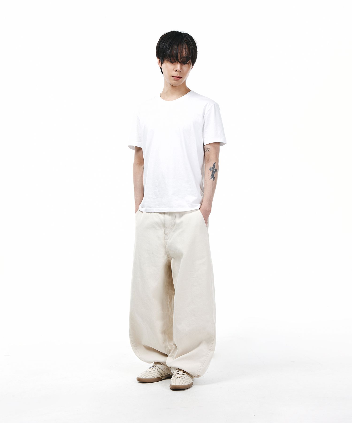 【BAON】Mutella summer denim balloon wide pants BAON