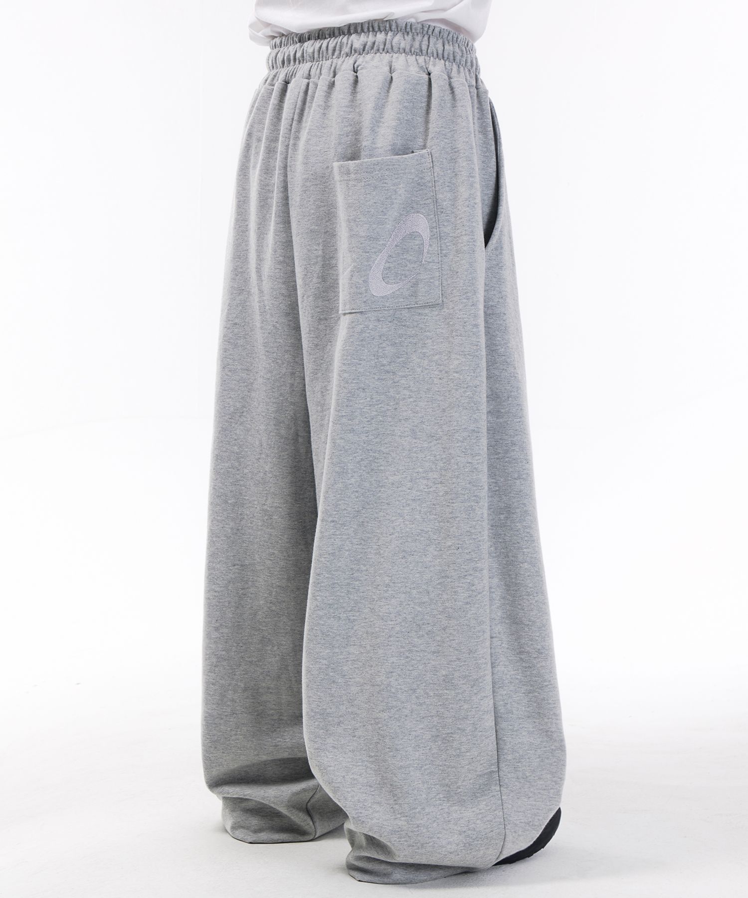 Fleece Balloon Fit Sweatpants [Light Gray]