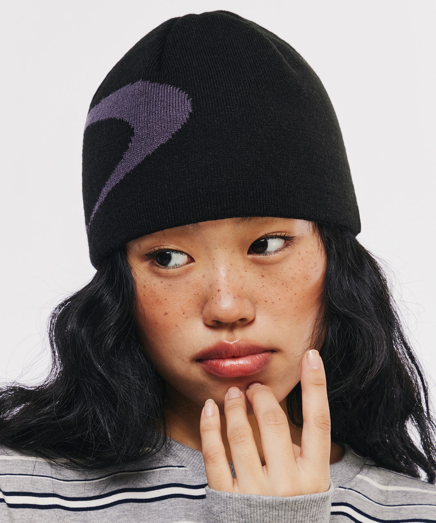 MUSINSA公式 | SCALLYWAG ジャカードロゴビーニー[チャコールブラック]