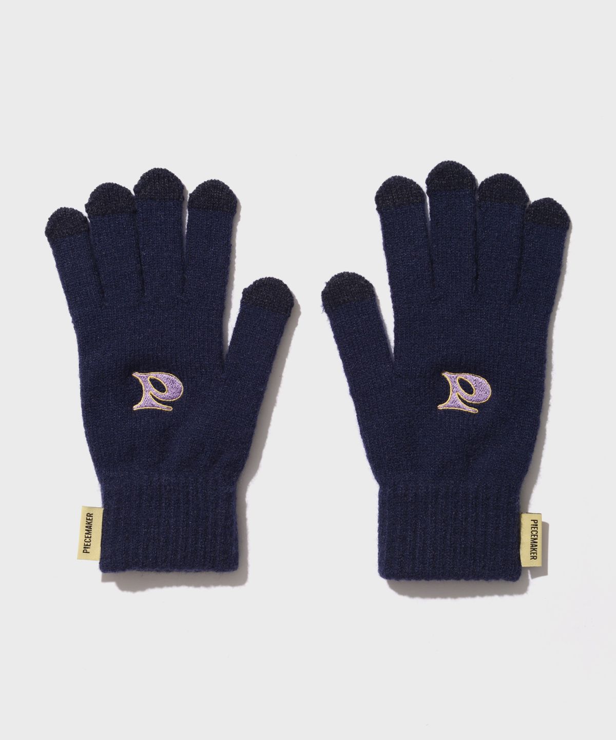 피스메이커(PIECE MAKER) P LOGO STRIPE MUFFLER+GLOVE SET