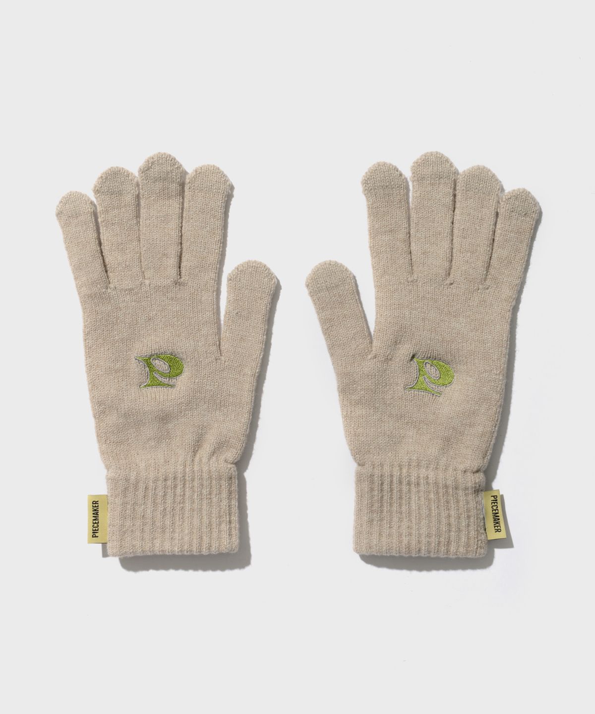 피스메이커(PIECE MAKER) P LOGO STRIPE MUFFLER+GLOVE SET