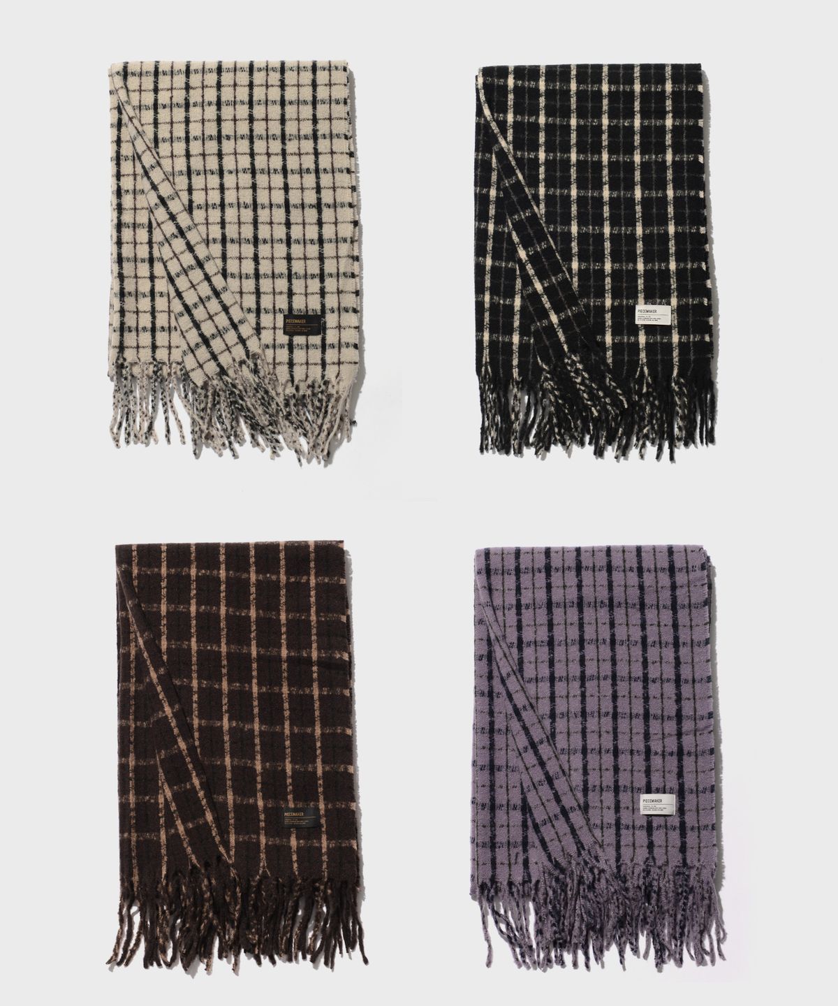 피스메이커(PIECE MAKER) GRID CHECK MUFFLER (4COLORS)